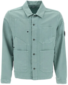 C.P. Company Casual Shirts C.p. Company , Green , Heren - Xl,L,M,S