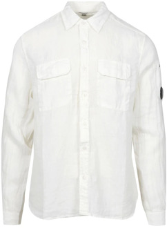 C.P. Company Casual Shirts C.p. Company , White , Heren - 2XL