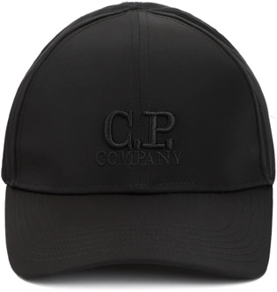 C.P. Company Chrome-R Logo Petten in Zwart C.p. Company , Black , Heren - ONE Size