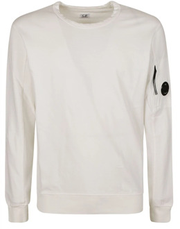 C.P. Company Comfortabele Fleece Sweater C.p. Company , White , Heren - Xl,L