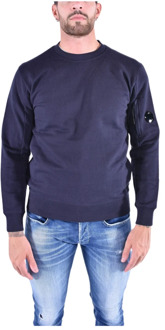C.P. Company Diagonal Raised Fleece Lens Sweatshirt C.p. Company , Blue , Heren - Xl,L,M