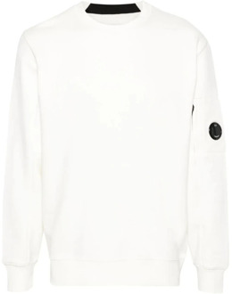 C.P. Company Diagonal Raised Fleece Sweatshirt C.p. Company , White , Heren - 2Xl,L,M,S,Xs