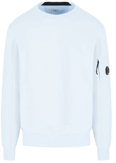 C.P. Company Diagonal Raised Sweatshirt in Sky Kleur C.p. Company , Blue , Heren - XL