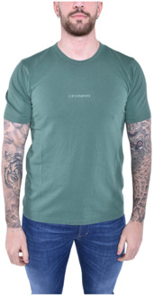 C.P. Company Eenden Groen Logo T-shirt Ss24 C.p. Company , Green , Heren - 2Xl,Xl,L,M,S,3Xl