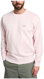 C.P. Company Geribbelde Crew Neck Sweatshirt C.p. Company , Pink , Heren - Xl,L,M,S