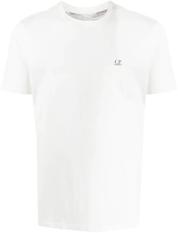 C.P. Company Goggle Print T-Shirt C.p. Company , White , Heren - Xl,L,M,S