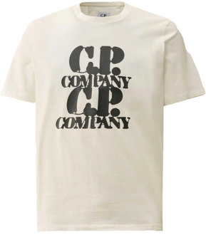 C.P. Company Grafisch T-shirt C.p. Company , White , Heren - 2XL