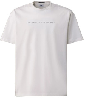C.P. Company Grafisch T-shirt - Metropolis Serie C.p. Company , White , Heren - 2Xl,Xl,M