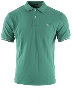 C.P. Company Groen Polo Shirt met Uniek Design C.p. Company , Green , Heren - M,S