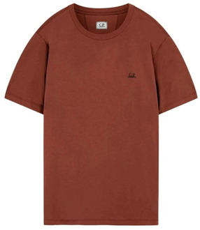 C.P. Company Henna-M T-shirt met hooded glasses-print C.p. Company , Red , Heren - 2Xl,Xl