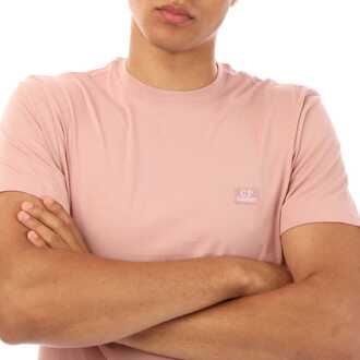 C.P. Company Heren C.P. Company 30/1 Jersey Logo Patch T-shirt in Roze
