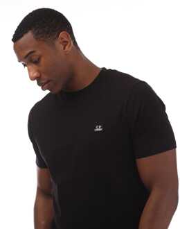 C.P. Company Heren C.P. Company 30/1 Jersey Logo Patch T-shirt in zwart - maat L