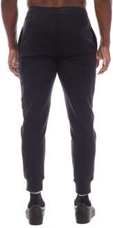 C.P. Company Heren C.P. Company Diagonaal Verhoogde Fleece Lens Sweatpants in Marineblauw Navy - XL