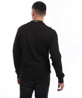C.P. Company Heren C.P. Company Diagonal Raised Fleece Lens Crewneck Sweatshirt in Zwart - maat