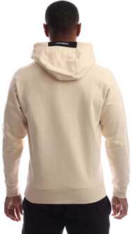 C.P. Company Heren-C.P. Company Diagonal Raised Fleece Lens Hoodie in crème