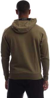 C.P. Company Heren-C.P. Company Diagonal Raised Fleece Lens Hoodie in Groen - XL