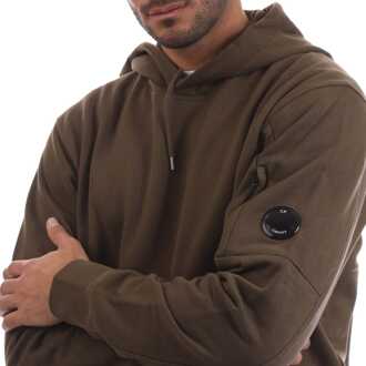 C.P. Company Heren-C.P. Company Diagonal Raised Fleece Lens Hoodie in Groen - XL