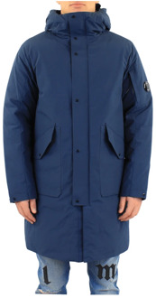 C.P. Company Heren Outerwear - Long Jacket C.p. Company , Blue , Heren - S