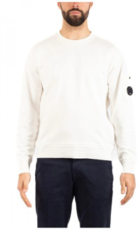 C.P. Company Heren Sweatshirt Urban Stijl C.p. Company , White , Heren - L