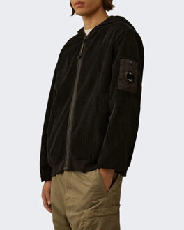 C.P. Company Heren sweatshirts hooded open Zwart - M