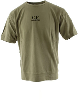 C.P. Company Heren T-shirt, Groen, Maat XS C.p. Company , Green , Heren - L,M,S