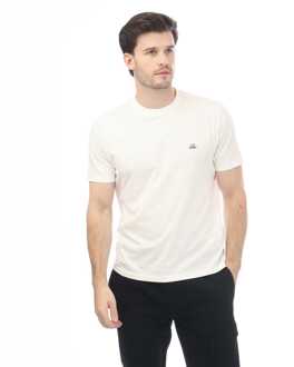 C.P. Company Heren-T-shirt met C.P. Company 30/1 Jersey Logo in Wit