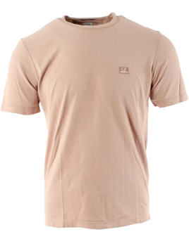 C.P. Company Heren T-shirt Roze 100% katoen C.p. Company , Pink , Heren - M,S