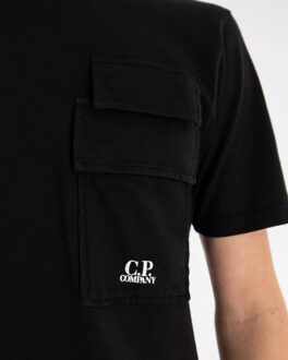 C.P. Company Heren t-shirts short sleeve - maat S Zwart