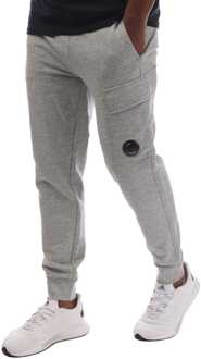 C.P. Company Herenbroek C.P. Company Diagonal Raised Fleece Lens Sweatpants in Grijs