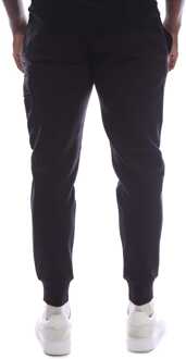 C.P. Company Herenbroek C.P. Company Diagonal Raised Fleece Lens Sweatpants in Zwart - 2XL