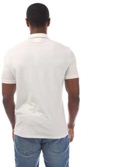 C.P. Company Herenpolo C.P. Company Stretch Piquet Logo in Wit - maat L