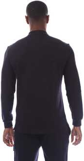 C.P. Company Herenpolo C.P. Company Stretch Piquet met lange mouwen in Navy