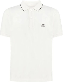 C.P. Company Klassiek Polo Shirt C.p. Company , White , Heren - XL