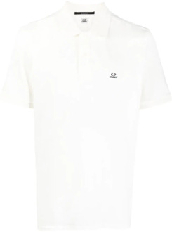 C.P. Company Kliek Wit Poloshirt C.p. Company , White , Heren - 2Xl,L,M,S