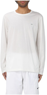 C.P. Company Lange Mouw T-shirt C.p. Company , White , Heren - Xl,L,M,S