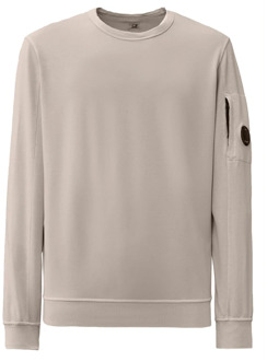 C.P. Company Lichtgewicht sweatshirt met lensdetail C.p. Company , Gray , Heren - 2Xl,Xl,L,M,3Xl