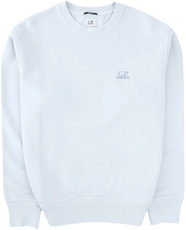 C.P. Company Logo Fleece Sweatshirt C.p. Company , Blue , Heren - M