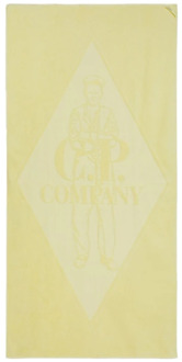 C.P. Company Luxe Badhanddoek C.p. Company , Yellow , Dames - ONE Size
