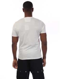 C.P. Company Men's C.P. Company Logo T-Shirt in White Wit - 3XL