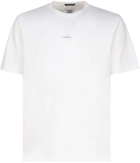 C.P. Company Metropolis Serie Witte T-shirts en Polos C.p. Company , White , Heren - M,S