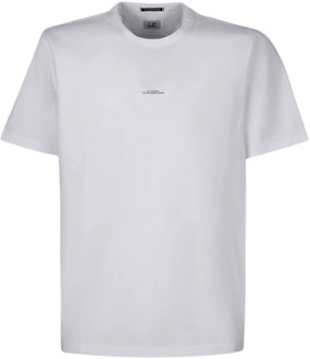 C.P. Company Metropolis Wit T-Shirt C.p. Company , White , Heren - Xl,S