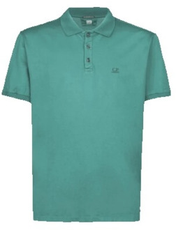 C.P. Company Ontspannen Polo Shirt Frosty Spruce-M C.p. Company , Green , Heren - 2Xl,L,M