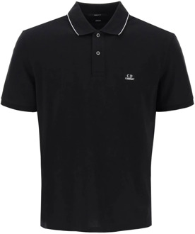 C.P. Company Polo Shirts C.p. Company , Black , Heren - L,S,Xs