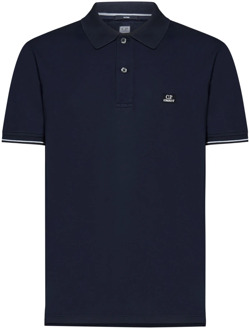 C.P. Company Polo Shirts C.p. Company , Blue , Heren - 2Xl,Xl,L,M