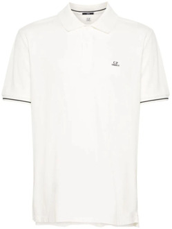 C.P. Company Polo Shirts C.p. Company , White , Heren - 2Xl,Xl,L,M,S