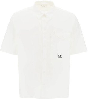 C.P. Company Polo Shirts C.p. Company , White , Heren - Xl,L,M,S