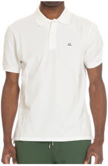 C.P. Company Polo Shirts C.p. Company , White , Heren - Xl,L,M