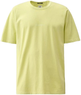 C.P. Company Resist Dyed Logo T-shirt in Wit C.p. Company , Green , Heren - 2Xl,L,3Xl