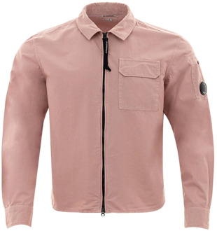 C.P. Company Roze Overshirt met Rits C.p. Company , Pink , Heren - XL