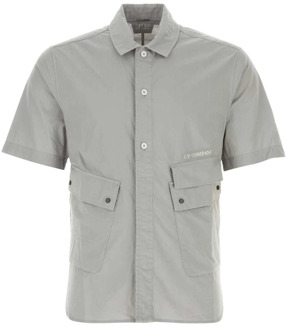C.P. Company Short Sleeve Shirts C.p. Company , Gray , Heren - Xl,L,M